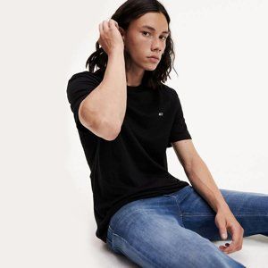 Tommy Hilfiger pánské černé tričko Tommy - M (BBU)